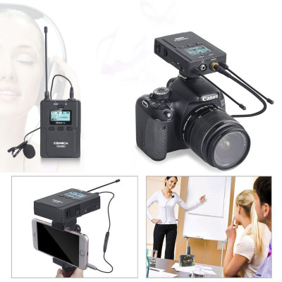 Micro không dây cho máy ảnh, máy quay Comica CVM-WM200 (A/C) - Hàng chính hãng