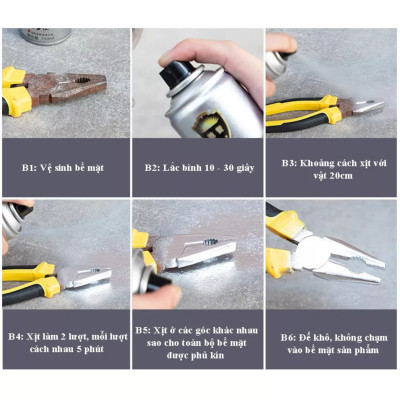 Sơn Bạc Mạ Crom màu inox Sáng Bóng 350ml sơn chịu nhiệt sơn bô xe chuyên dụng