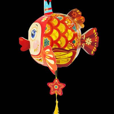 Lồng đèn Trung Thu Happy Kibu - Lồng Đèn Kết Nối Sáng Tạo - Cá Vui Vẻ