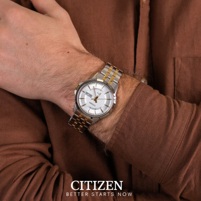 Đồng Hồ Nam Citizen Dây Thép Không Gỉ BF2018-52A  - Mặt Trắng