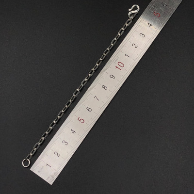 Lắc Tay Bé Yêu Bạc Ta Kiểu Móc Xích Đơn Giản Bạc Hiểu Minh LTE022A