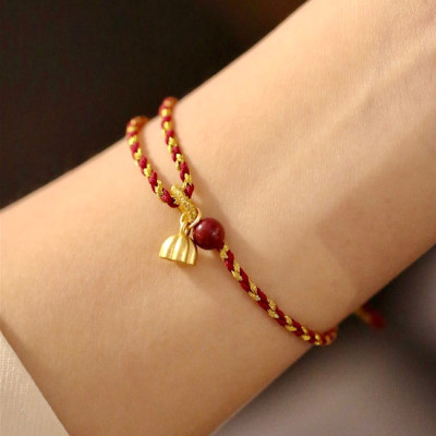 VÒNG TAY DÂY CHỈ ĐỎ ĐÀI SEN AN YÊN - TÂM BÌNH AN