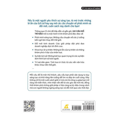 Sách - 241 Câu Đố Trí Não - AZ Việt Nam