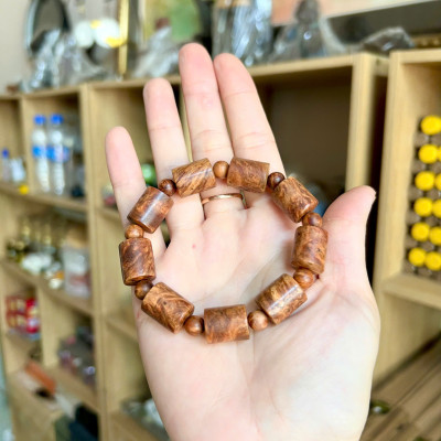 Vòng nu huyết Long 12li kiểu trúc - đậm dầu - vòng nhiều nu - thơm vĩnh viễn phong thuỷ may mắn