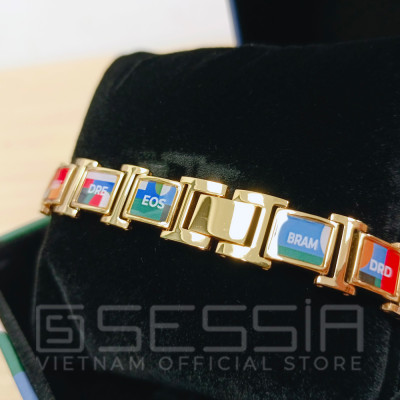 Vòng Đeo Tay Titanium Direct Art (Màu Vàng Gold) - PROJECT V - Đẳng Cấp và Thời Thượng - Hàng Chính Hãng