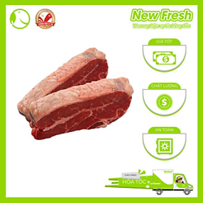 Lõi Vai Bò Úc Cắt Lát Nướng Steak - Khay 1Kg