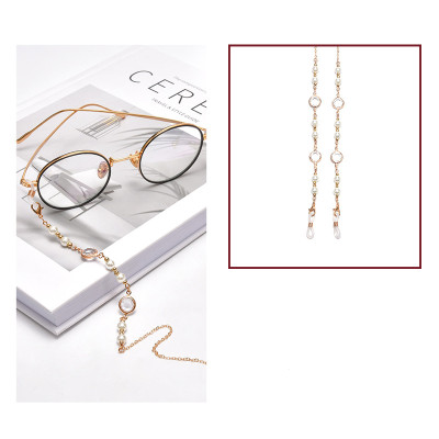 Dây đeo gọng kính hạt đá và ngọc châu phong cách thời trang giới trẻ mới