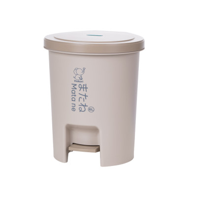 Thùng rác nắp tròn đạp chân thông minh Hokori 6L, Thùng rác Việt Nhật cao cấp ( tặng kèm Sticker)