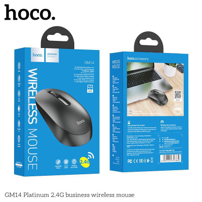 Chuột Không Dây Ho,co GM14 , kết nối USB 2.4G, DPI 1200, thiết kế sang trọng, tiện lợi khi sử dụng - Hàng chính hãng