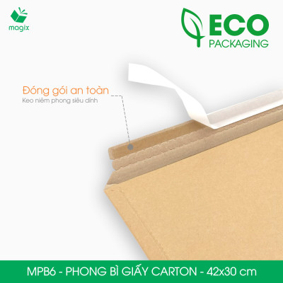 MPB6 - 42x30 cm - 20 phong bì carton đóng hàng - Bìa gói hàng, bìa cứng, bì thư | Magix Packaging