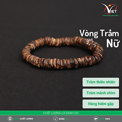 Vòng Trầm Nữ - Trầm Mảnh Chìm Thiên Nhiên - Hàng Độc Hiếm Gặp
