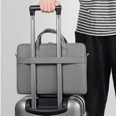 Túi xách vải chống sốc laptop macbook surface, túi công sở đeo chéo nam nữ cặp đựng laptop