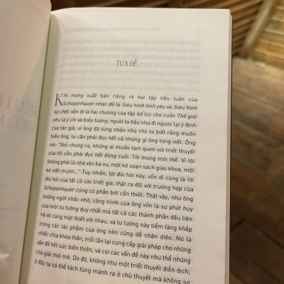 SIÊU HÌNH TÌNH YÊU, SIÊU HÌNH SỰ CHẾT – Arthur Schopenhauer – Hoàng Thiên Nguyễn dịch – Nhã Nam – NXB Dân Trí (Bìa mềm)