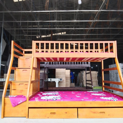 Giường tầng Juno sofa hàng sản xuất TNT192 Màu Sắc (Trắng - Vàng Mật Ong - Tự Nhiên - Nâu Walnut )