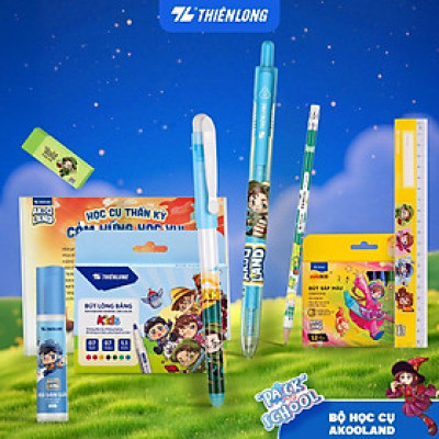 Bộ học cụ Thiên Long Akooland - Khám Phá Thế Giới Sáng Tạo