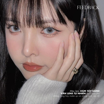 Lens xám tây Angel Eyes Fuji Gray có cận - GDia 12.8mm - Độ cận 0-8