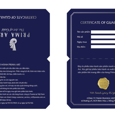 PRIMA Hộp Trang Sức Sơn mài & Hoa Hồng mạ Vàng 24K - Màu xanh dương - 422D3176-01