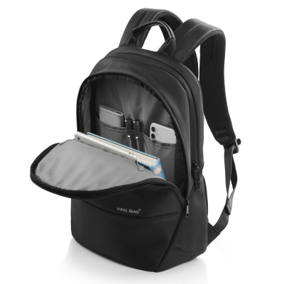 Balo laptop 14” KINGBAG ERIC mỏng nhẹ, phong cách mới, trượt nước, có ngăn máy tính bảng, đai vali tiện dụng - Hàng chính hãng