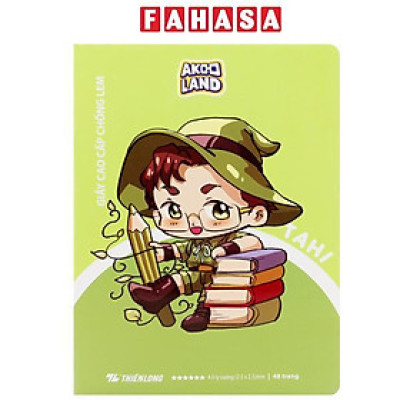 Tập Học Sinh Chống Lem - 4 Ô Ly - 48 Trang 120gsm - Phiên Bản Akooland - Thiên Long NB-119/AK