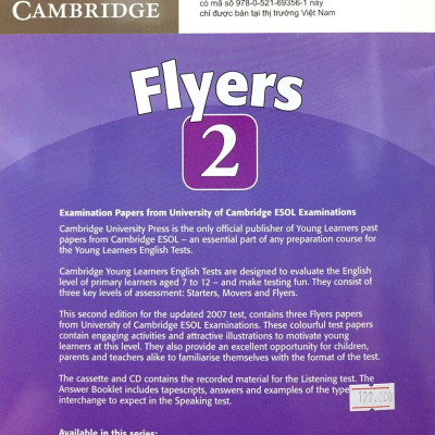 Cambridge Young Learner English Test Flyers 2: Student Book