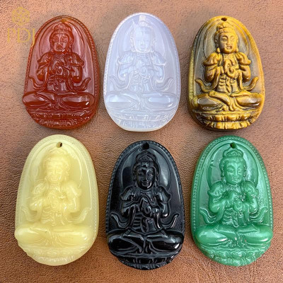 Mặt phật bản mệnh size lớn - tặng kèm dây dù đeo 