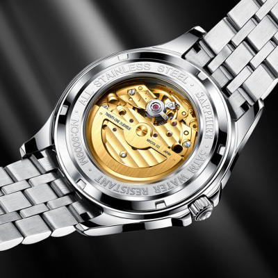 Đồng hồ nam chính hãng LOBINNI L19006-1 Kính sapphire,chống xước,Chống nước,BH 24 tháng,Máy cơ (Automatic) ,dây da xịn