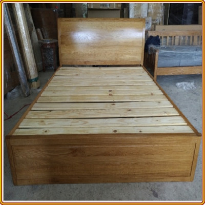 Giường ngủ Nhật gỗ sồi 1m8 Juno sofa 