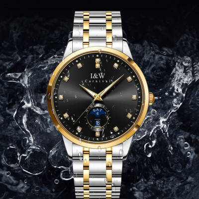 Đồng hồ nam chính hãng IW Carnival  IW625G-3 ,kính sapphire,chống xước,chống nước 50m,Bh 24 tháng,máy cơ (automatic)