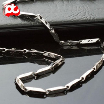 Dây chuyền đẹp nam titan thép không gỉ hỏa tiển ngẫu nhiên hoa văn trangsucpt kích cỡ 3mm PTDCNA10