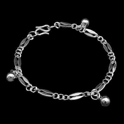 Lắc Tay Lắc Chân Trẻ Em Bạc Hiểu Minh LTE097S chiếc chuông nhỏ