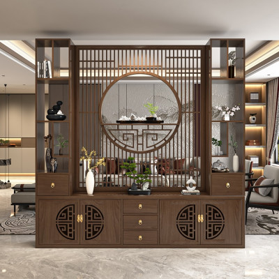 Vách ngăn phòng khách nhà bếp, Tủ kệ vách ngăn phòng 3VTK26