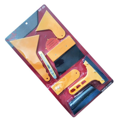 Bộ 7 món dụng cụ,tấm,miếng,hỗ trợ,dao nhựa hỗ trợ dán phim Tặng 1 thanh ghi số điện thoại trên ô tô