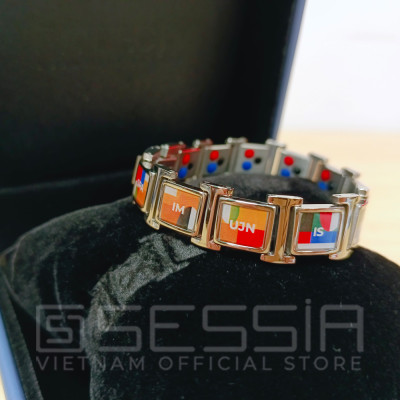 Vòng Đeo Tay Titanium Direct Art (Màu Vàng Gold) - PROJECT V - Đẳng Cấp và Thời Thượng - Hàng Chính Hãng