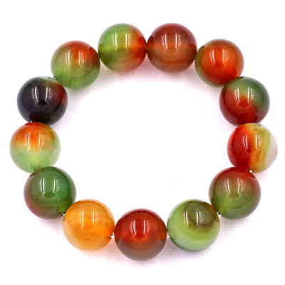 [Mệnh Mộc, Hỏa] Vòng Tay Chuỗi Hạt Mã Não Tứ Quý 16 Ly - Vòng Size Lớn