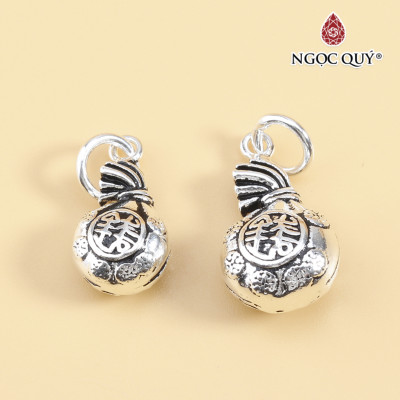 Charm bạc túi tài lộc treo - Ngọc Quý Gemstones