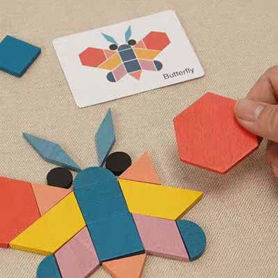 Đồ Chơi Xếp Hình Tangram Bằng Gỗ 180 Chi Tiết  Nhiều Màu Sắc Xếp Được Hàng Nghìn Hình Khác Nhau Cho Bé Tư Duy Sáng Tạo