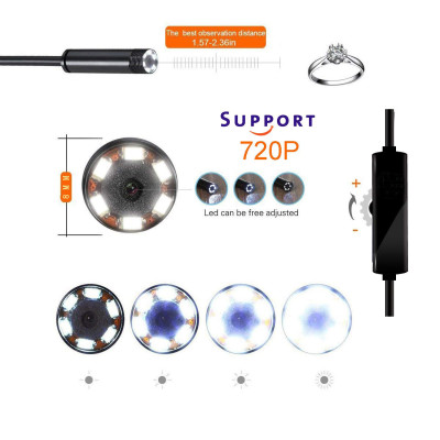 ROGTZ - Camera Nội Soi WiFi Chống Nước HD 1M Len 8mm Chất lượng hình ảnh HD 6LED Kết nối Wifi  Tương thích Ios Android Windows Chống nước IP67 Đa mục đích sử dụng Kiểm tra đường ống, thiết bị máy móc, động cơ Sửa chữa bảo dưỡng thiết bị  - Hàng Chính Hãng