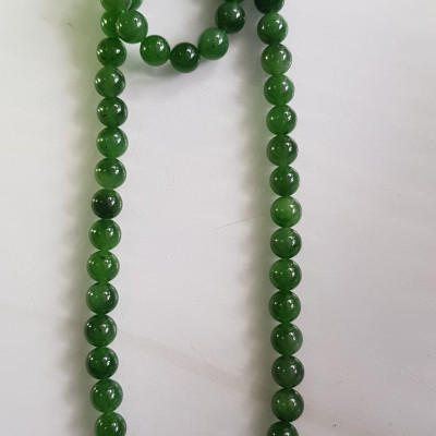 Vòng chuỗi đeo cổ Nữ mới đẹp Đá ngọc jade hay ngọc phật xanh tự nhiên  Size 8mm màu xanh ngọc bích bóng sang đẹp hợp mệnh thủy mộc hỏa Quà tặng ý nghĩa cho Mẹ, mình và người thân ý nghĩa ạ