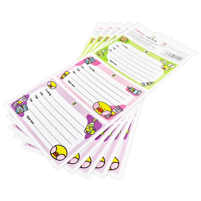 Nhãn Vở Cô Tiên Xanh - 3 Ô - The Sun (15 Nhãn Vở)