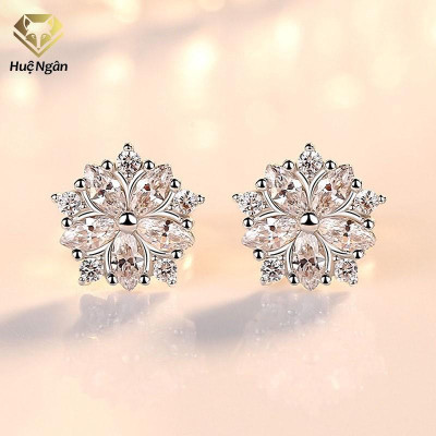 Bông tai bạc Ý 925 Huệ Ngân - Hoa Đẹp RYE141090