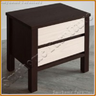 Tủ 2 Ngăn Kéo Juno Sofa ( Màu Nâu Gỗ Óc Chó + Trắng )
