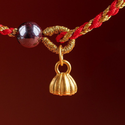 VÒNG TAY DÂY CHỈ ĐỎ ĐÀI SEN AN YÊN - TÂM BÌNH AN