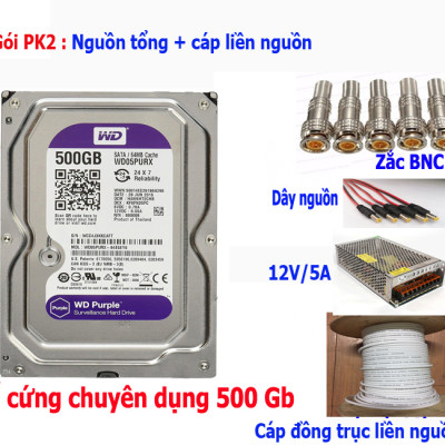 Trọn bộ 8 camera Hikvision 2.0 Megapixel - Hàng chính hãng