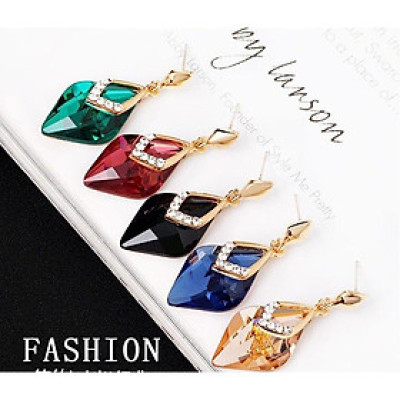 Bông Tai Pha Lê Hàn Quốc Không Gây Dị Ứng Da ( PK08)