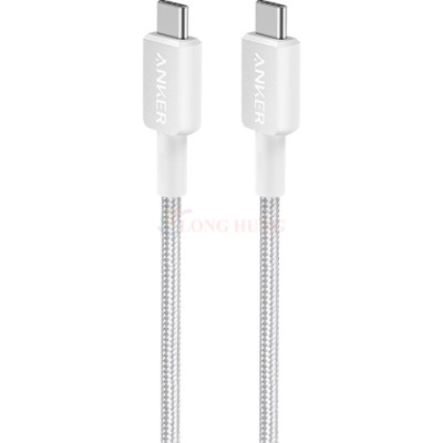Cáp USB Type-C to Type-C Anker 322 Nylon Cable III 60W 0.9m A81F5/1.8m A81F6 - Hàng chính hãng