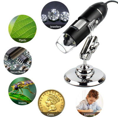 ROGTZ - Kính Hiển Vi Điện Tử Cầm Tay Zoom 1000x 8 Đèn LED - 3 Trong 1 USB/Typec/Micro Cảm Biến CMOS HD 0.3M Phân Giải Cao Lấy Nét Linh Hoạt USB Camera Nội Soi HD Kết Nối Nhiều HĐH Macos/Android/Windows - Hàng Chính Hãng