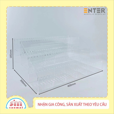 Kệ trưng bày sổ mica Enter TBNS11 3 tầng 400x300x185mm