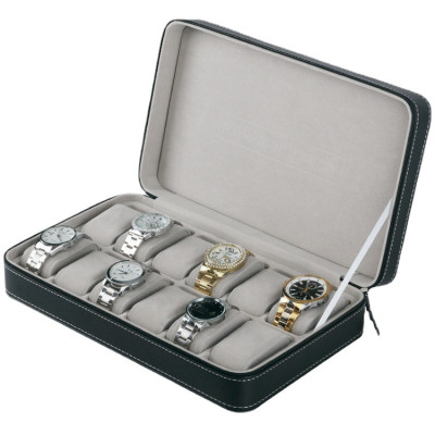 Hộp Đựng Đồng Hồ 12 Cái SAIKE SAIKE S1212 Vỏ Da Có Khóa Kéo
