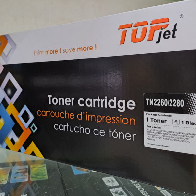 Hộp mực Topjet TN2280. dùng cho máy in Brother HL 2130, HL 2240, 2250, 2270, 7060, 7360, 7860 - Hàng Chính Hãng 