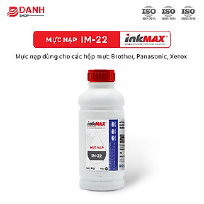 Mực nạp inkMAX IM-22_Sử dụng cho: Brother TN-2280, TN-2385.  Panasonic KX-FA 88, KX-FAT 92, 411.  Xerox P255D, P265D, Hàng chính hãng
